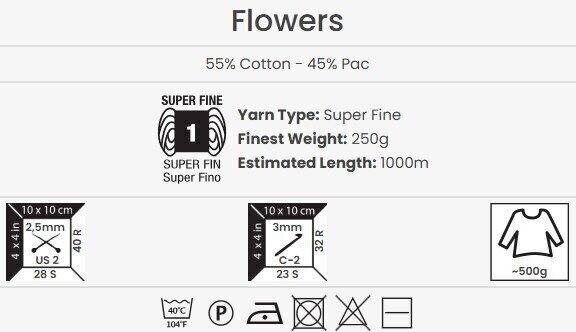 Pletilna preja Yarn Art Flowers 279 Black Purple Pletilna preja - 5