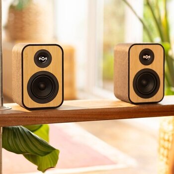 HiFi-Kabellose Lautsprecher
 House of Marley Uplift Bookshelf HiFi-Kabellose Lautsprecher Signature Black 2 stk - 3