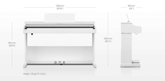 Digital Piano Kawai CX102W Digital Piano White - 11