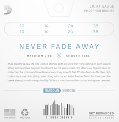 Žice za mandolinu D'Addario XSM1038 Žice za mandolinu - 1