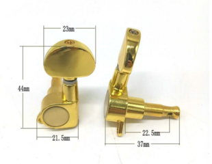 Guitar Tuning Machines Pasadena GT06G 3L+3R Gold Guitar Tuning Machines - 3