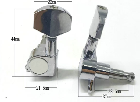 Mechanik für Gitarre Pasadena GT10S 3L+3R Chrome Mechanik für Gitarre - 4