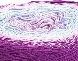 Pređa za pletenje Yarn Art Flowers 280 Purple Blue Pređa za pletenje - 2