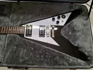 E-Gitarre Epiphone Kirk Hammett 1979 Flying V Ebony E-Gitarre (Neuwertig) - 1
