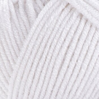 Strickgarn Yarn Art Jeans Bamboo 101 White Strickgarn - 2