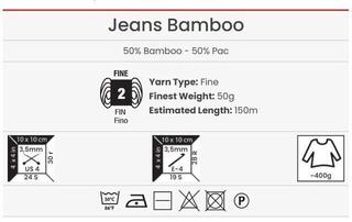 Strickgarn Yarn Art Jeans Bamboo 121 Reseda Green Strickgarn - 4