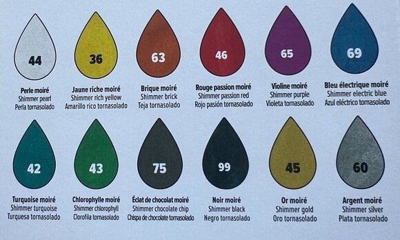 Textielverf Pébéo Setacolor Een set kleuren voor textiel  Shimmer Mix 12x20 ml - 3