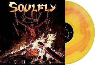 Vinüülplaat Soulfly - Chama (Gatefold Sleeve) (Yellow/Orange Corona Coloured) (LP) - 1