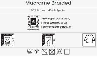 Sznurek Yarn Art Macrame Braided 4 mm 67 m 751 Sznurek - 3