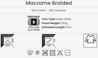 Touw Yarn Art Macrame Braided 4 mm 67 m 791 Touw - 3