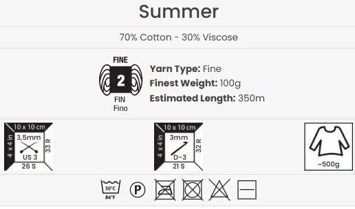 Pletacia priadza Yarn Art Summer 42 Beige Pletacia priadza - 4