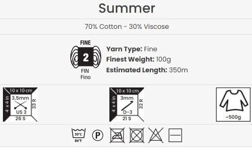 Knitting Yarn Yarn Art Summer 49 Brown Knitting Yarn - 4