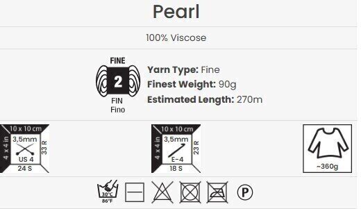 Pletilna preja Yarn Art Pearl 134 Beige Pletilna preja - 4