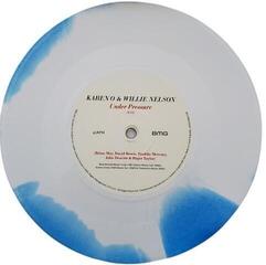 Vinilinė plokštelė Karen O & Willie Nelson Under Pressure (RSD Edition) (White & Blue Coloured) (7" Vinyl) - 1