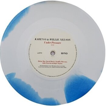 LP ploča Karen O & Willie Nelson - Under Pressure (RSD Edition) (White & Blue Coloured) (7" Vinyl) - 2