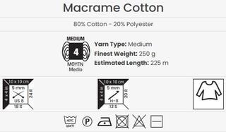 Nöör Yarn Art Macrame Cotton 2 mm 225 m 767 Nöör - 3