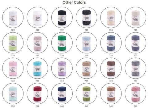 Kanap Yarn Art Macrame Cotton Lurex 2 mm 205 m 724 Kanap - 3