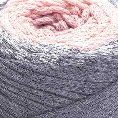 Sznurek Yarn Art Macrame Cotton Spectrum 225 m 1306 Pink Grey Sznurek - 1
