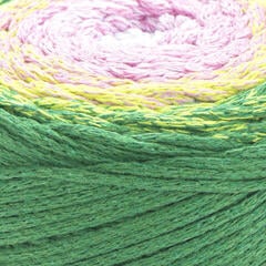 Touw Yarn Art Macrame Cotton Spectrum 225 m 1309 Pink Green Touw - 1