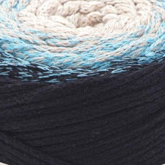 Schnur Yarn Art Macrame Cotton Spectrum 225 m 1310 Black Blue Schnur - 1