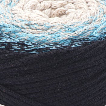 Șnur  Yarn Art Macrame Cotton Spectrum 225 m 1310 Black Blue Șnur  - 2