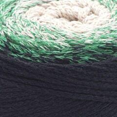 Kanap Yarn Art Macrame Cotton Spectrum 225 m 1315 Black Green Kanap - 1