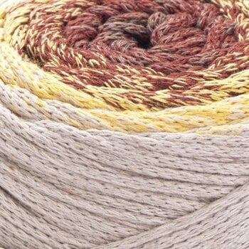 Corda  Yarn Art Macrame Cotton Spectrum 225 m 1325 Beige Orange Corda  - 2