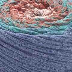 Touw Yarn Art Macrame Cotton Spectrum 225 m 1327 Orange Turquoise Grey Touw - 1