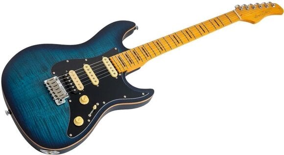 E-Gitarre Sire Larry Carlton S7 FM New Gen Satin Transparent Blue E-Gitarre - 3