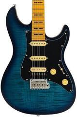 Elektrische gitaar Sire Larry Carlton S7 FM New Gen Satin Transparent Blue Elektrische gitaar - 3