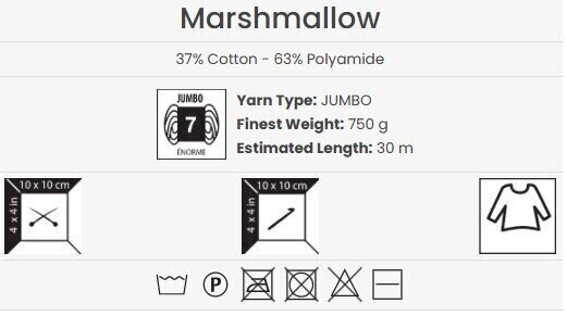 Fil à tricoter Yarn Art Marshmallow 902 Fil à tricoter - 4