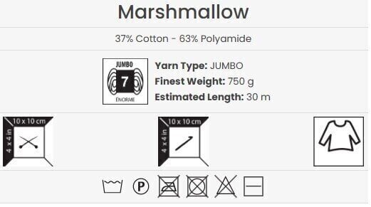 Pređa za pletenje Yarn Art Marshmallow 907 Pređa za pletenje - 4