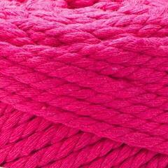 Cord Yarn Art Macrame Rope 3 mm 63 m 803 Bright Pink Cord - 1