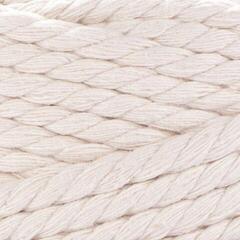Cord Yarn Art Macrame Rope 5 mm 85 m 752 Light Beige Cord - 1
