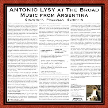 Disc de vinil Antonio Lysy - Antonio Lysy At The Broad - Music From Argentina (LP) - 3