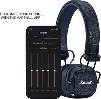 Bezdrôtové slúchadlá na uši Marshall Major V Midnight Blue Bezdrôtové slúchadlá na uši (Ako nové) - 10