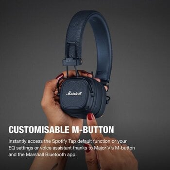 Bezdrôtové slúchadlá na uši Marshall Major V Midnight Blue Bezdrôtové slúchadlá na uši (Ako nové) - 12