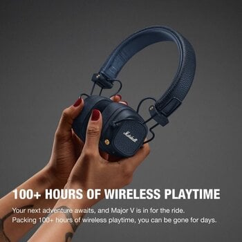 Bezdrôtové slúchadlá na uši Marshall Major V Midnight Blue Bezdrôtové slúchadlá na uši (Ako nové) - 13