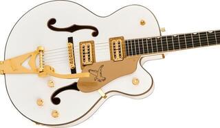 Poolakustiline kitarr Gretsch Synchromatic Falcon HB SC EB Snowcrest White Poolakustiline kitarr - 2