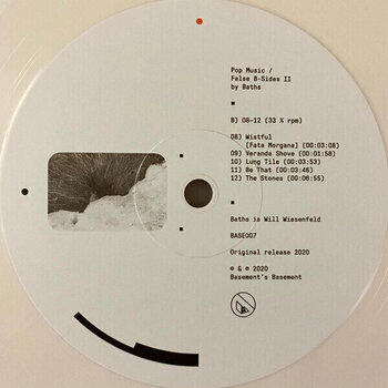 LP ploča Baths - Pop Music / False B-Sides II (Cream Coloured) (LP) - 5