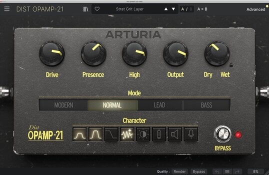 Studio-Effekt-Plugin Arturia Dist OPAMP-21 (Digitales Produkt) - 2