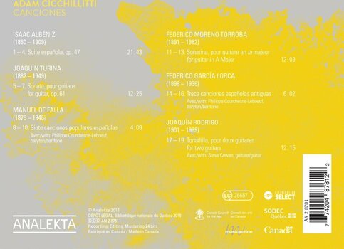 CD musique Adam Cicchillitti - Canciones (CD) - 2