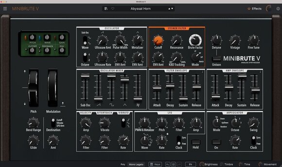 VST Instrument Arturia MiniBrute V (Digitalni izdelek) - 3