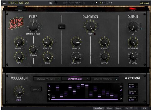Oprogramowanie studyjne Plug-In efekt Arturia MS-20-Filter (Produkt cyfrowy) - 2