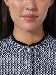 Polo-Shirt Daily Sports Diamond Long Sleeved Half Neck Diamond - 3