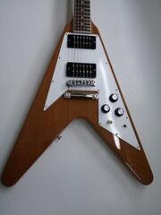 Електрическа китара Gibson 70s Flying V Antique Natural Електрическа китара (Почти нов) - 1