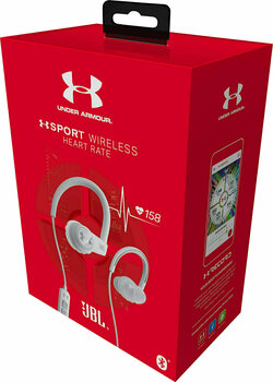 Bezdrátová sluchátka za uši JBL Under Armour Sport Wireless Heart Rate Bílá - 7