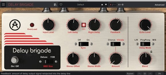 Software Plug-In FX Processor Arturia Delay Brigade (Digital product) - 2