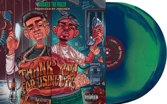 Disc de vinil Drakeo The Ruler - Thank You For Using Gtl ( Green & Blue Coloured) (2 LP) - 2