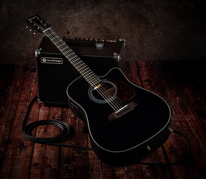 guitarra eletroacústica Pasadena PDC-200E Black guitarra eletroacústica - 12